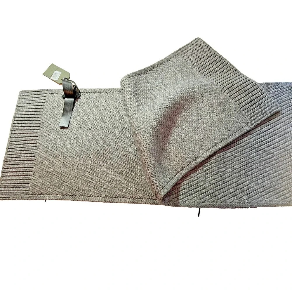ALLSAINTS Gray Rib Mix Knit Scarf  72